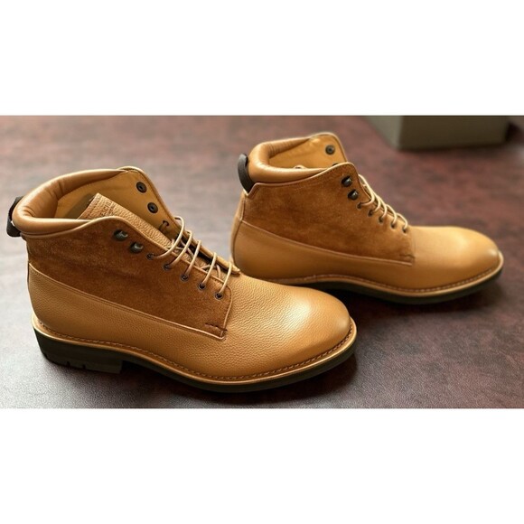 Heschung 1934 Men’s Brown Leather & Suede Boots EU 42.5size 9.5 U.S. New Paris